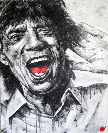 Mick Jagger und die Rolling stones pop art gem lde 