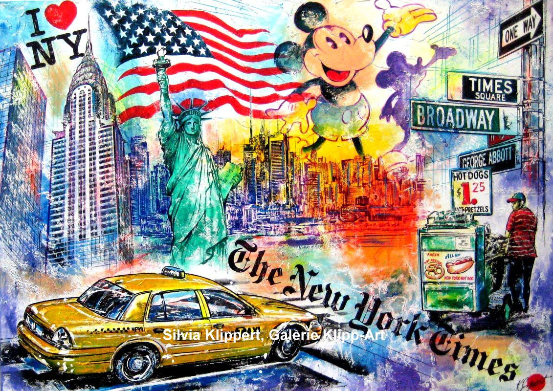 pop art new york collage