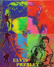 pop art idole unserer Zeit Elvis Presley Ikone Acrylgemälde