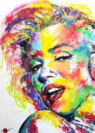 pop art Marilyn Monroe Acrylgemälde auf Leinwand